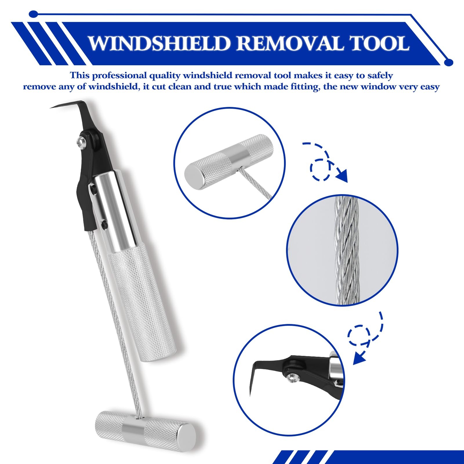 Windshield Removal Tool, Window Removal Tool, Professional Auto Glass Removal...