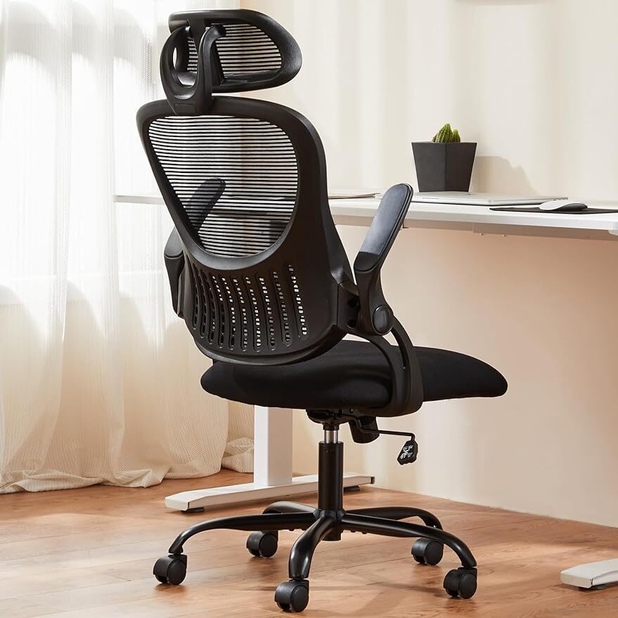 Mesh Rolling Office Chair Ergonomic Computer Chair High-Back Work Task Chair