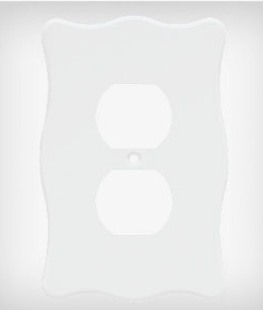 Nylon Single Duplex Wall Plate White