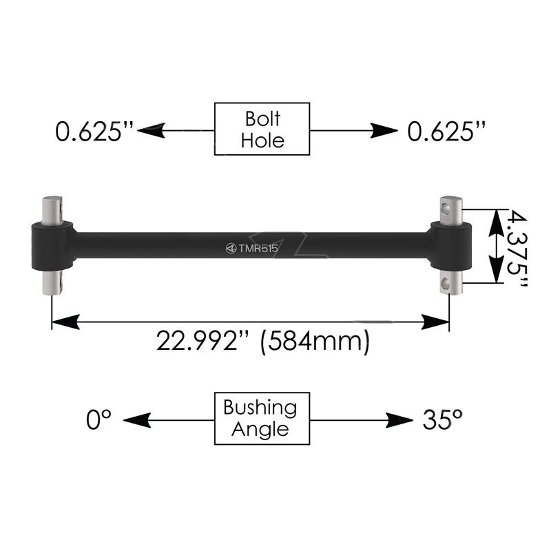Torque Rod Tube 23.000in Freightliner part #1616749000, TMR515
