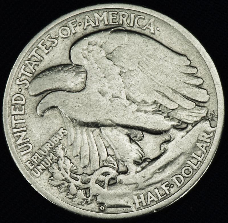 1937-d Liberty Walking Half. Better Grade (Inventory A)