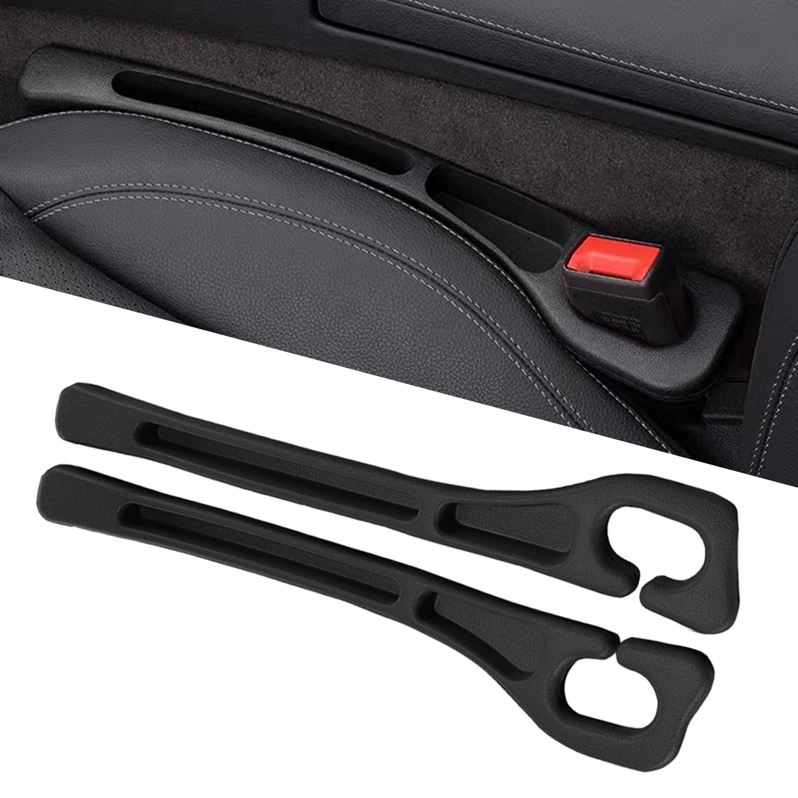 Tesdluy Car Seat Gap Filler Set of 2, Multifunctional Seat Side Gap Seam Fill...