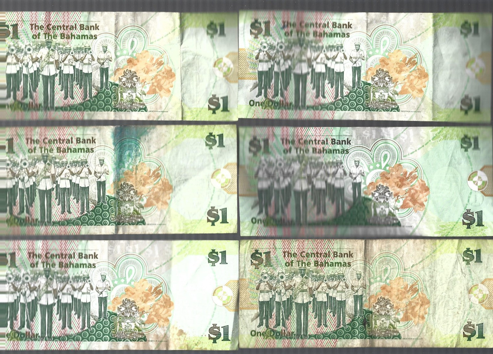 Bahamas ❤️💥assorted 22 spendable notes ... Total: $169 ✨✌️ lot #5210