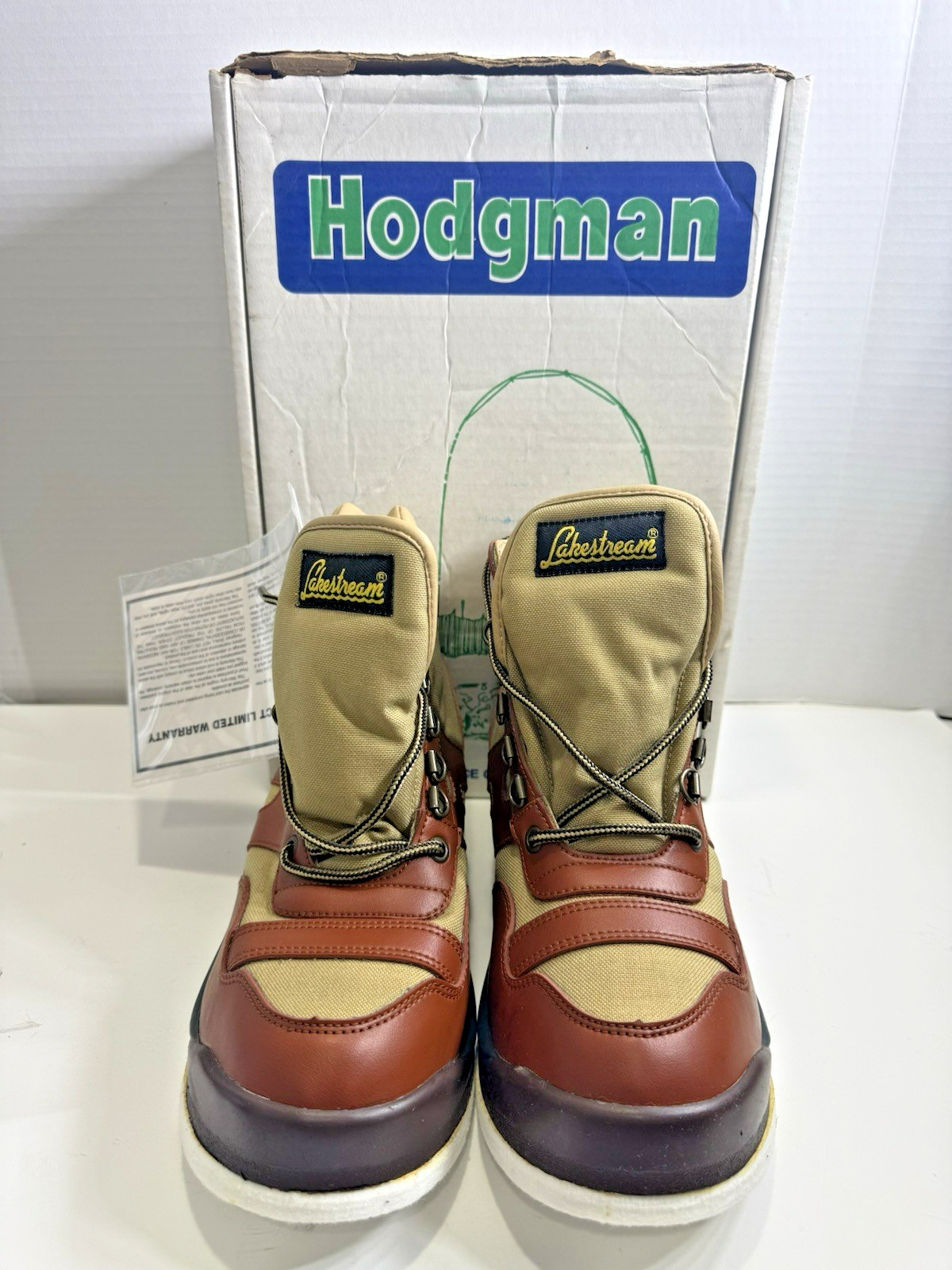 Hodgman Lakestream Fly Fishing Felt Sole Wading Boots #19204 Men’s Size 8 w/ Box