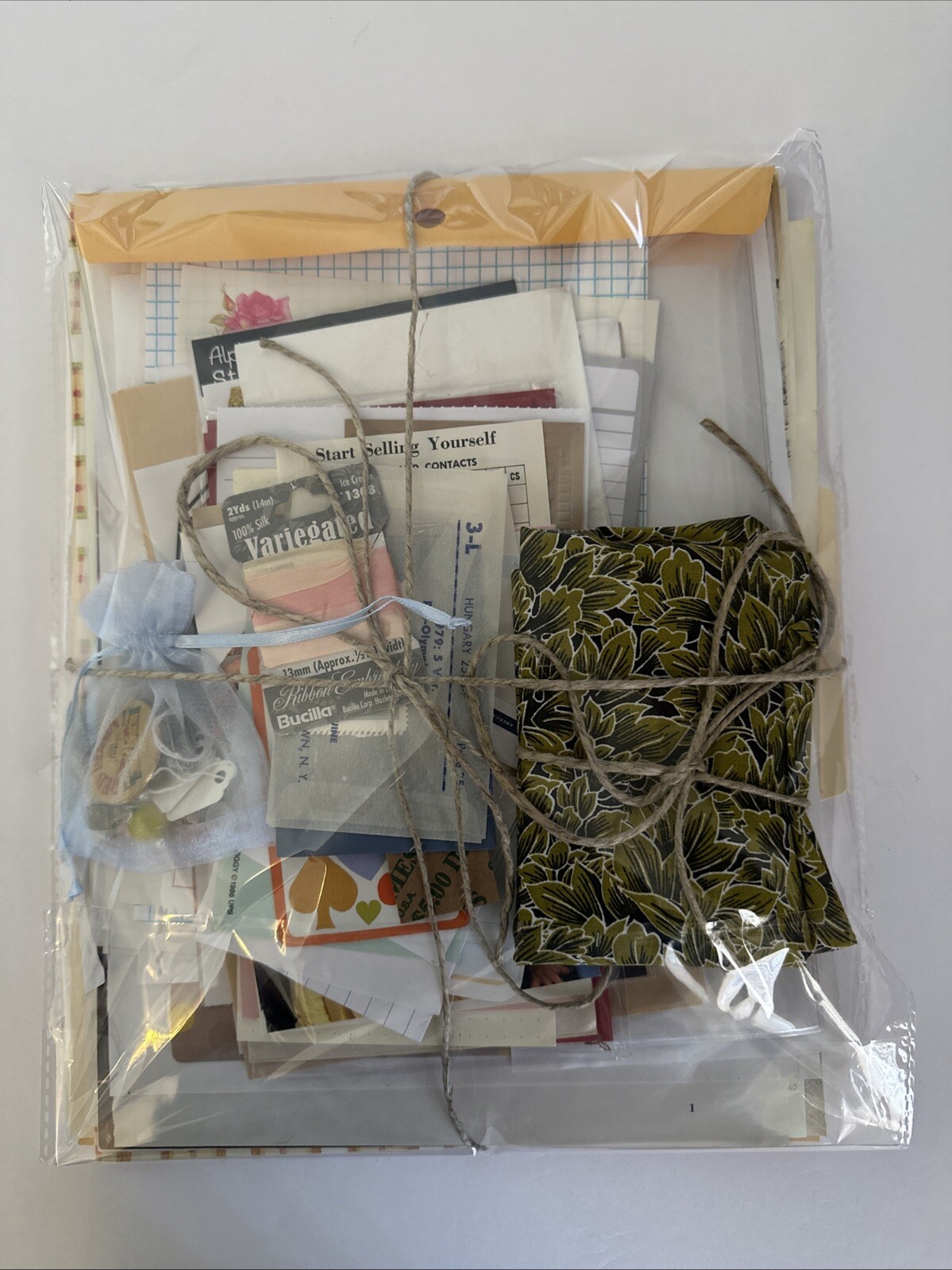 35+ Piece Junk Journal Scrapbook Kit Paper Ephemera Vintage Inspired Mystery