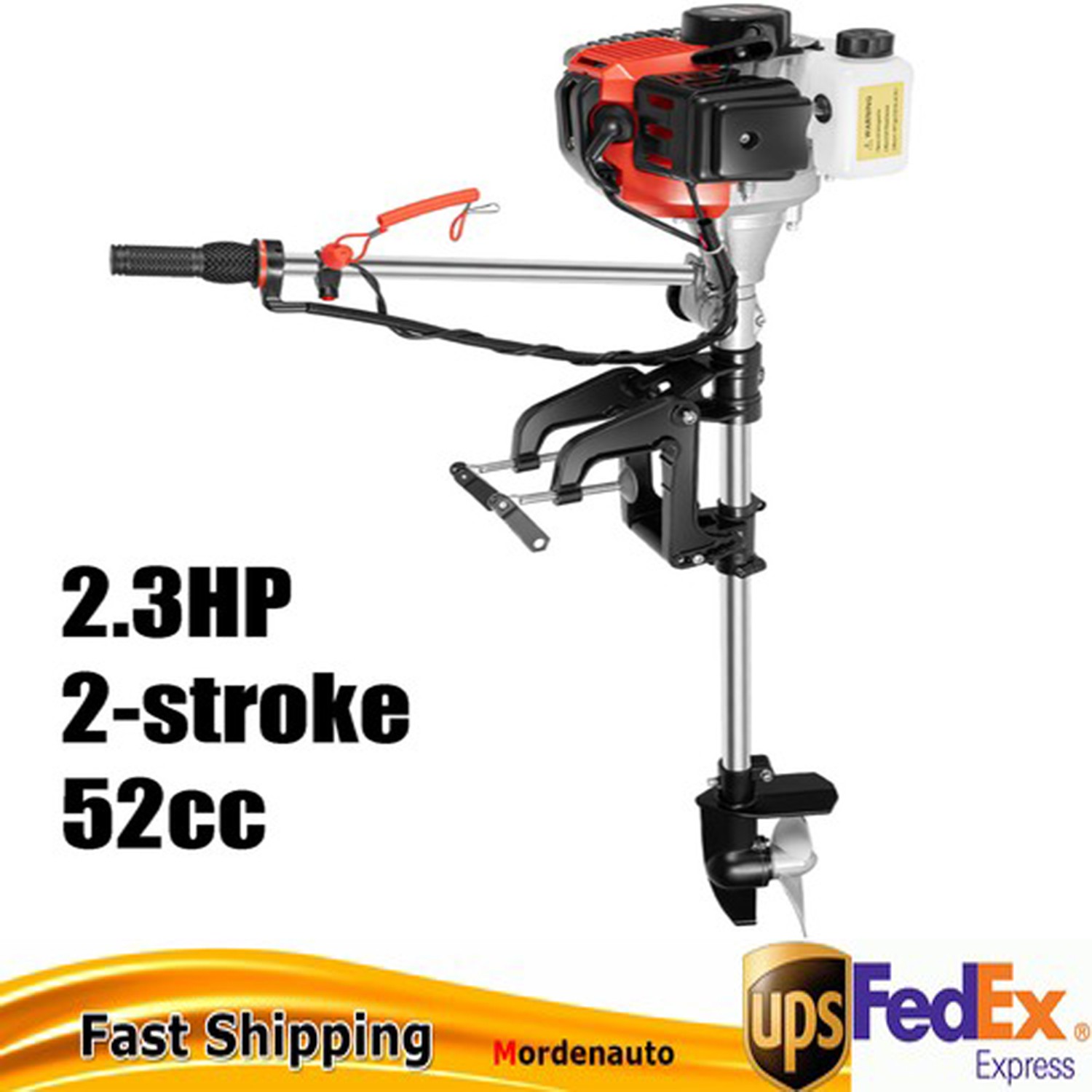 Outboard Boat Engine Motor For All Kinds of Small Boats 2 Stroke 2.3 HP 52CC