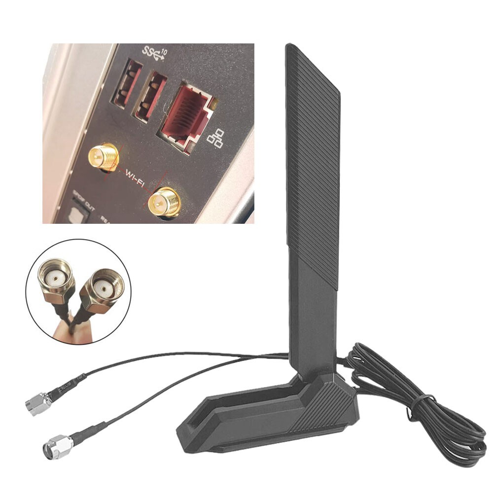 For ASUS GIGABYTE MSI WIFI Magnetic Antenna 2.4G/5G/6G WIFI-5 WIFI-6E Laptop US