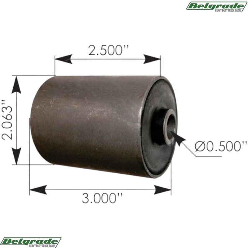 MR188 Silent Block J0939837 - 2-1/16in X 2-1/2in X 2-7/8in X 1/2in