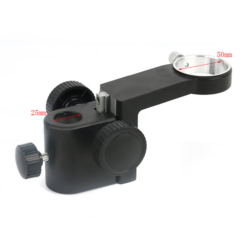 Lab Dual Arm Set 50 mm Digital Microscope Camera Table Stand Holder Lift Bracket