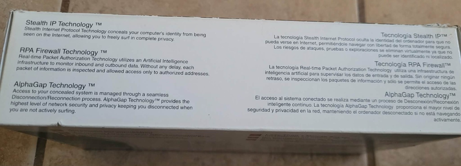 AlphaShield Personal Network Auto Disconnect Firewall Security NEW/Opened Box