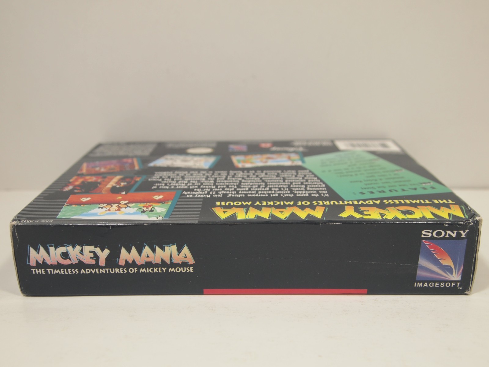 Mickey Mania (Super Nintendo | SNES) Authentic BOX ONLY