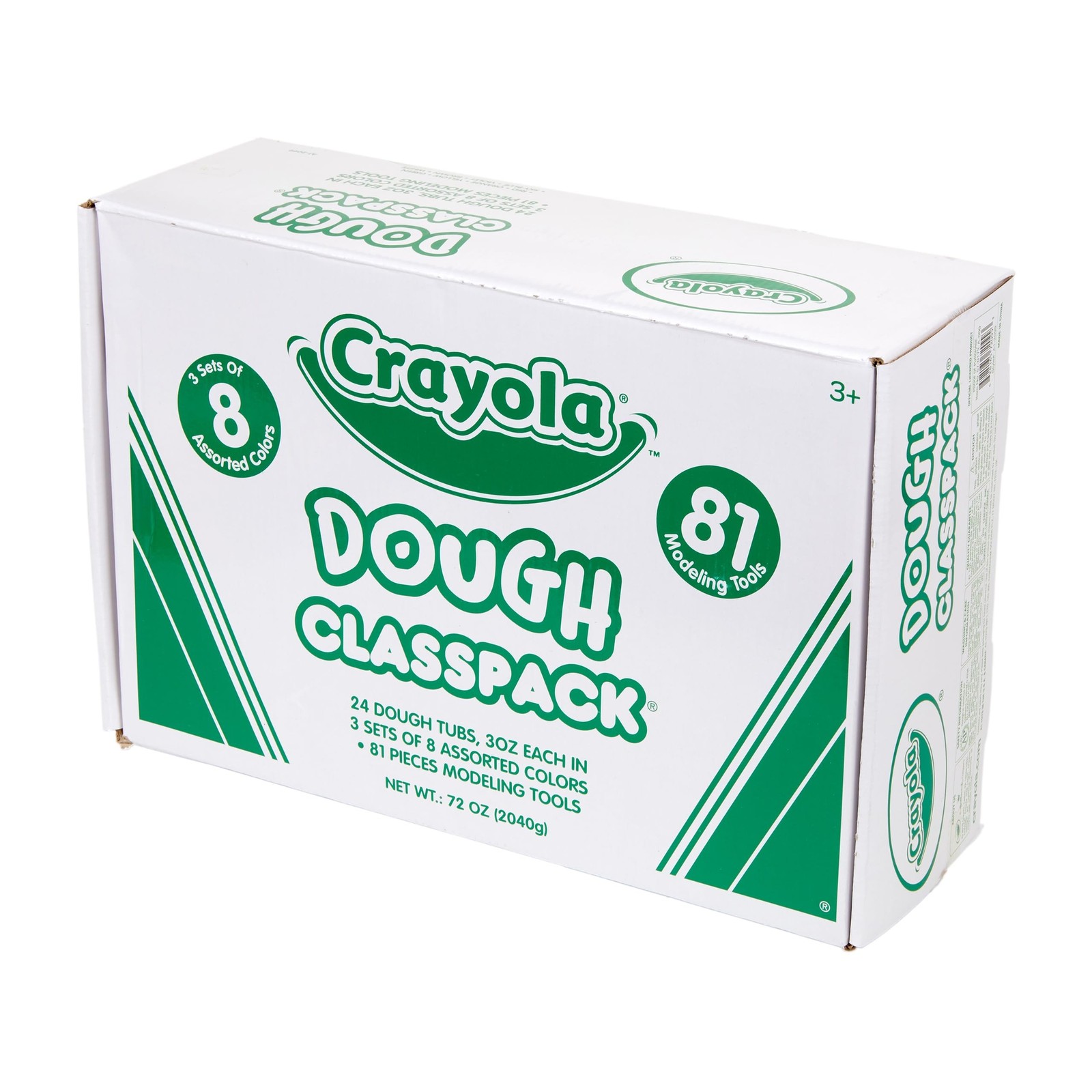 Crayola Assorted Dough Classpack with Tools, 8 Colors, 24 per Carton