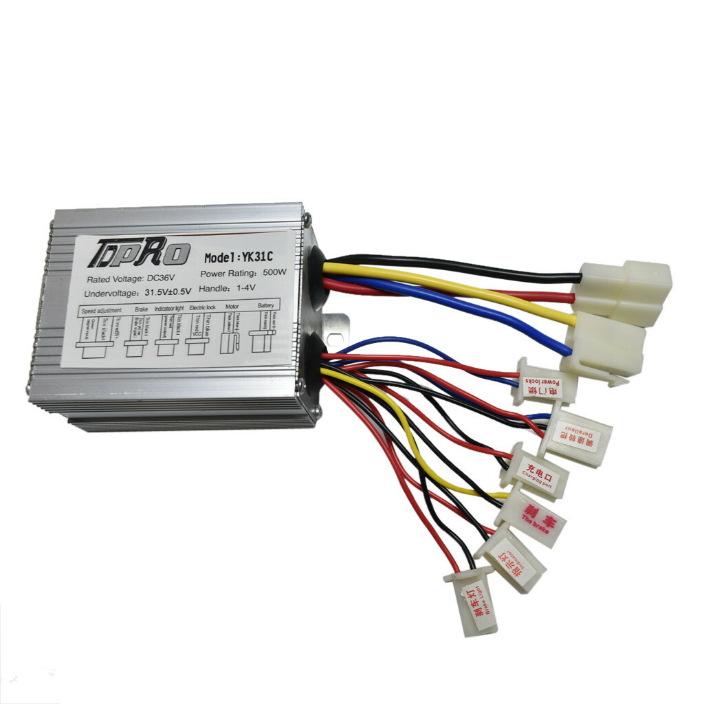 E-Bike 36V 500W Brush Motor Speed Controller For Electic Vehicle Scooter ATV