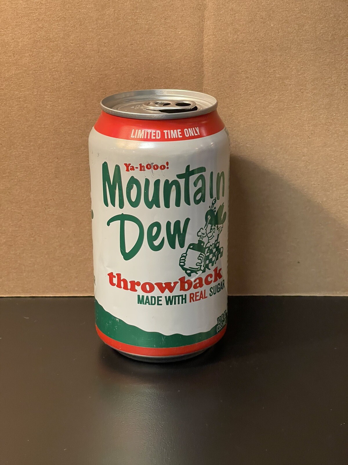 Mountain Dew Throwback Empty 12oz Can (2010) “Limited Time Only”