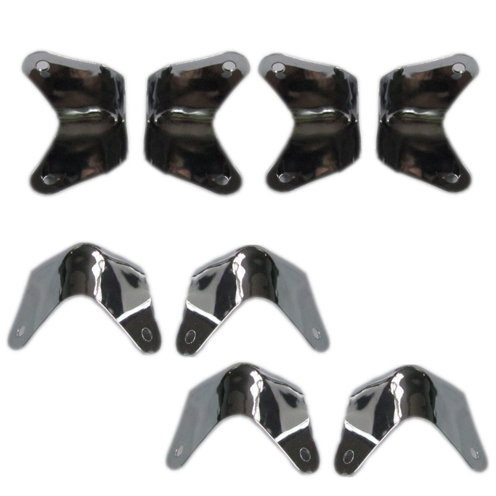 8Pack Metal 2 Leg Guitar AMP Amplifier Cabinet Corners Protectors For Fender G