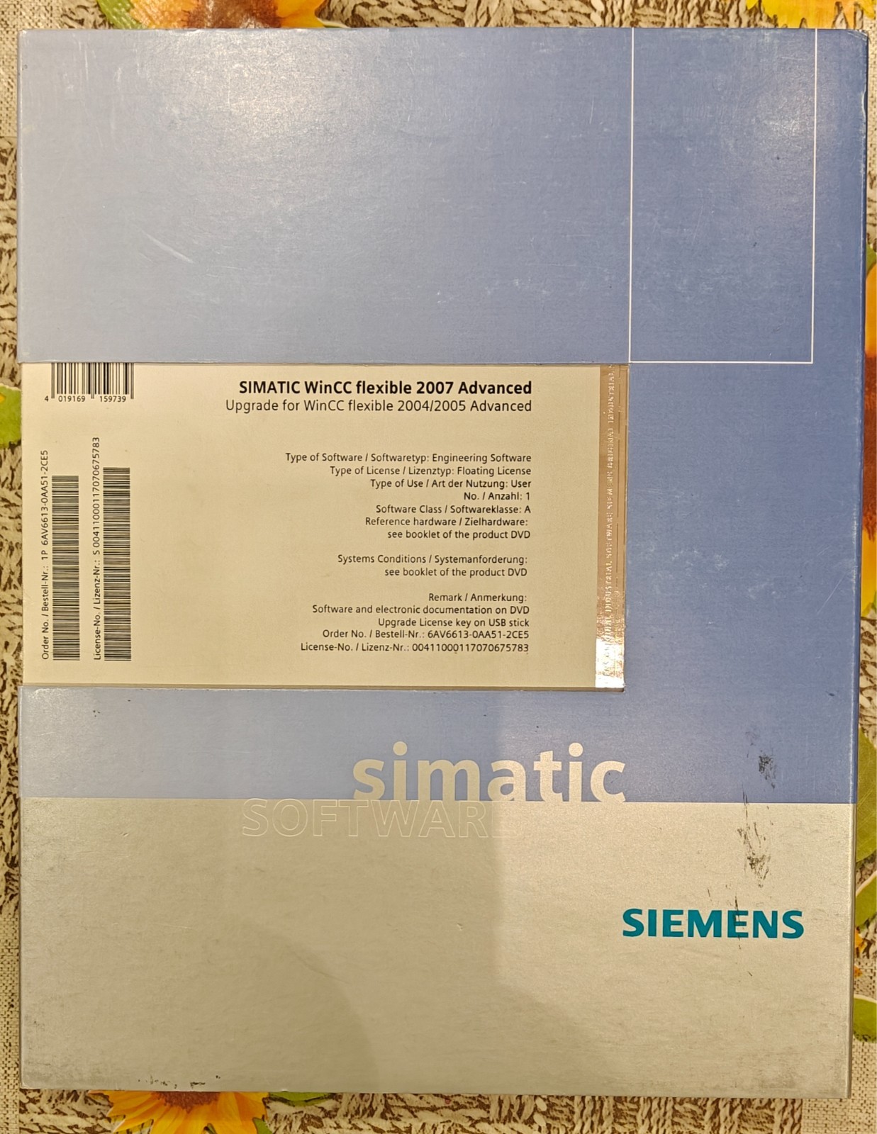 Siemens SIMATIC WinCC flexible 2007 Advanced Upgrade Floating License USB