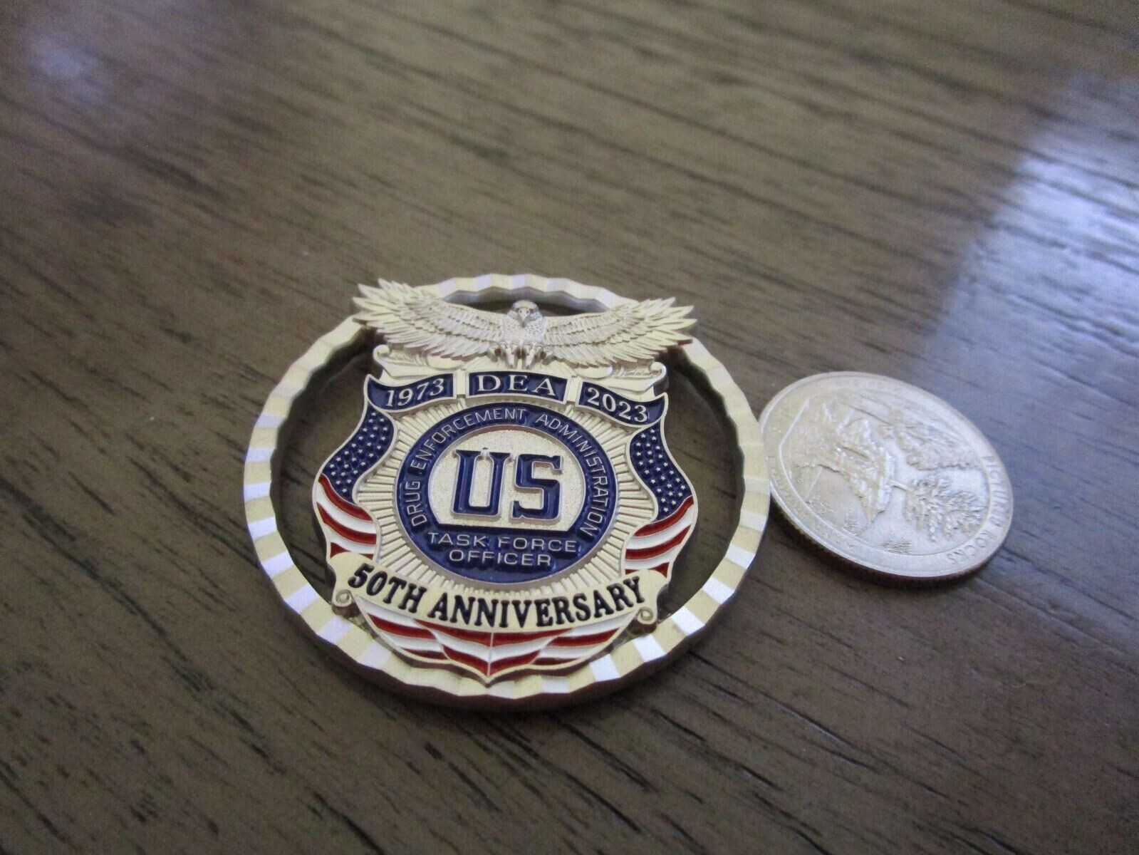 DEA Drug Enforcement Administration 50th Anniversary Challenge Coin #788S