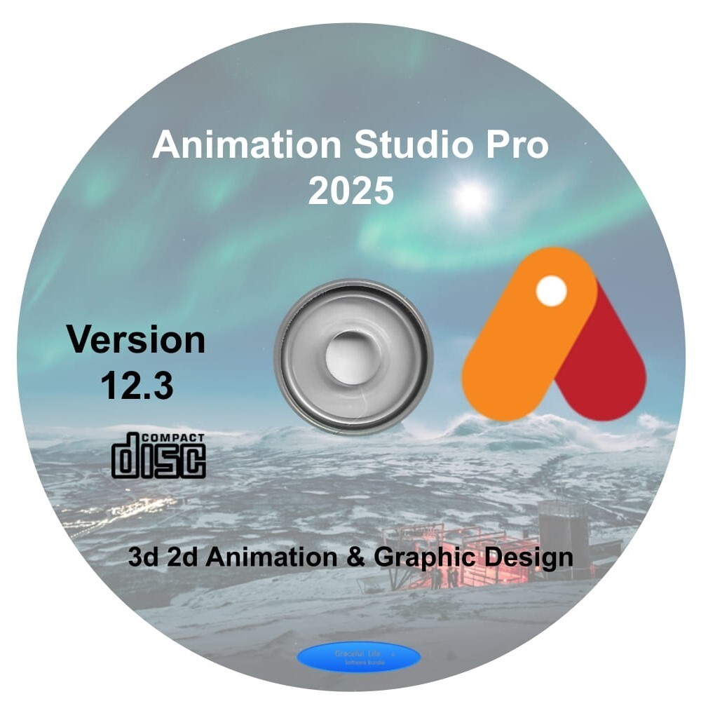 Animation Studio PRO 2025 ~ 3D/2D Motion Graphic Design Software Suite ~ Windows