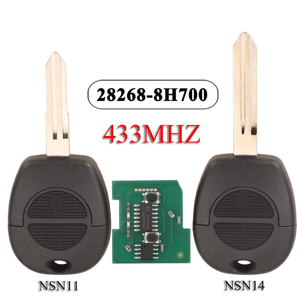 jingyuqin 28268-8H700 2BT Control Remote Car Key Fob 433MHz For Nissan Patrol Na
