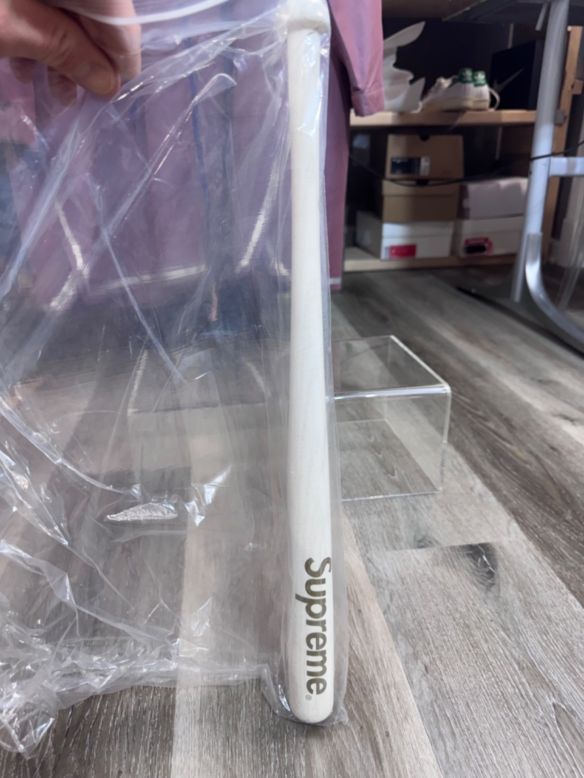 Rare Supreme x Louisville Slugger Mini Bat - White/Gold 2006 SS06 Collectible
