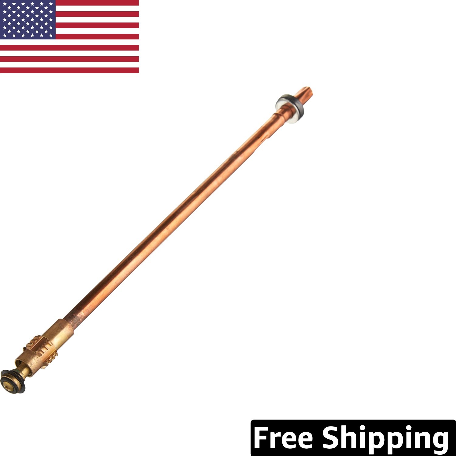 Battery-Powered Outdoor Clock - 16-Inch Copper Mantel Style, Silent Mechanism