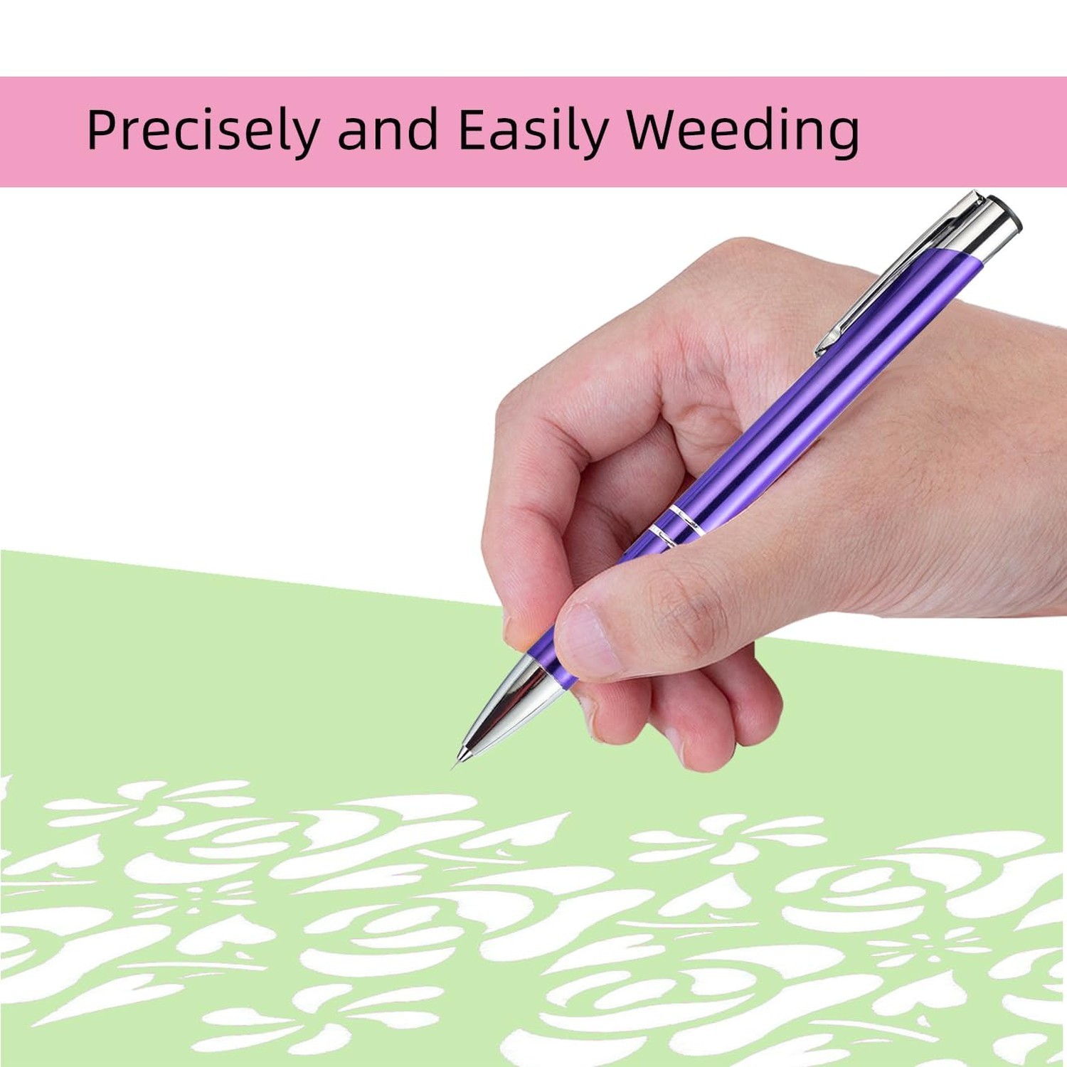 2 Pcs Pin Pen Weeding Pen Tool for Easy Weeding Vinyl, Quick Air Release Viny...