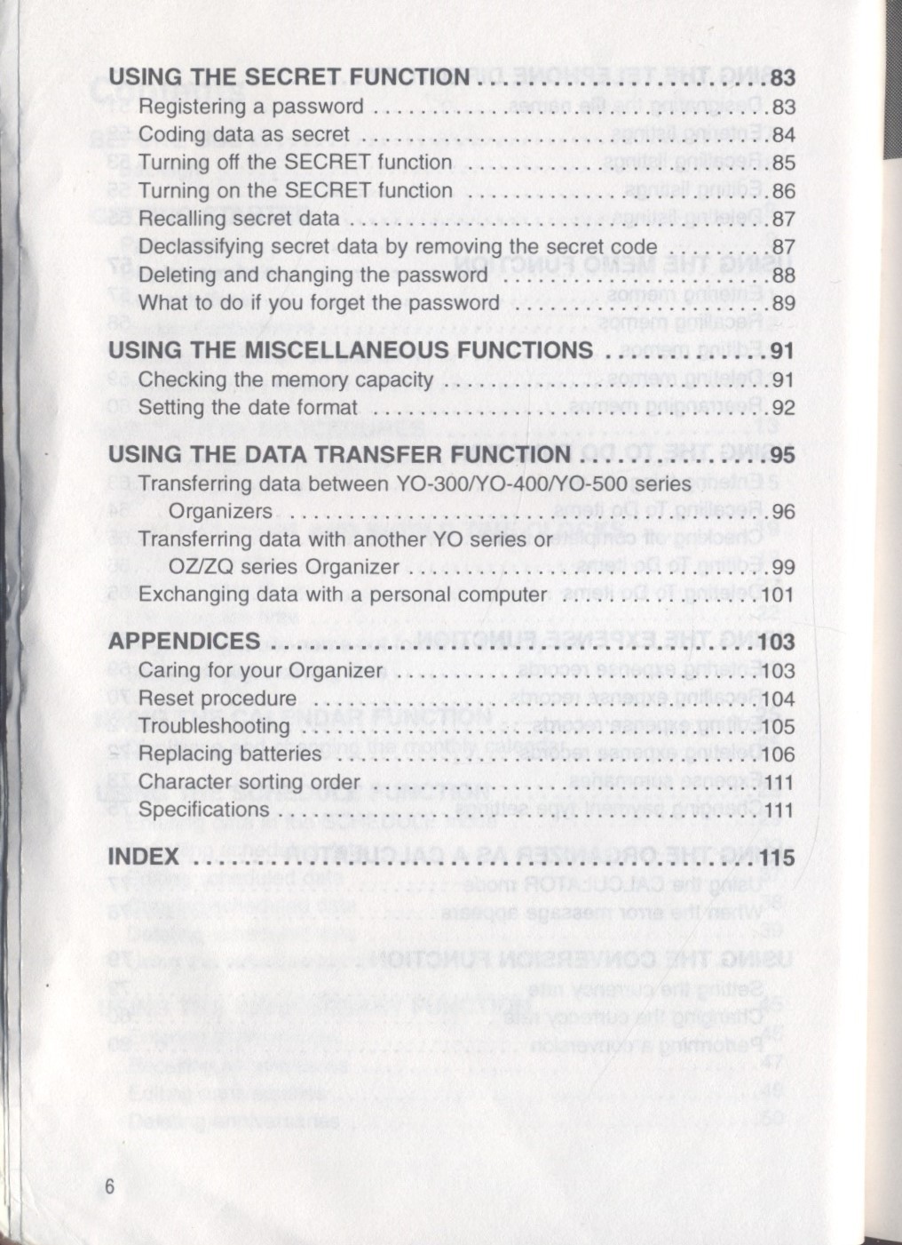 Sharp YO-430 Electronic Organizer Operation Manual - Vintage