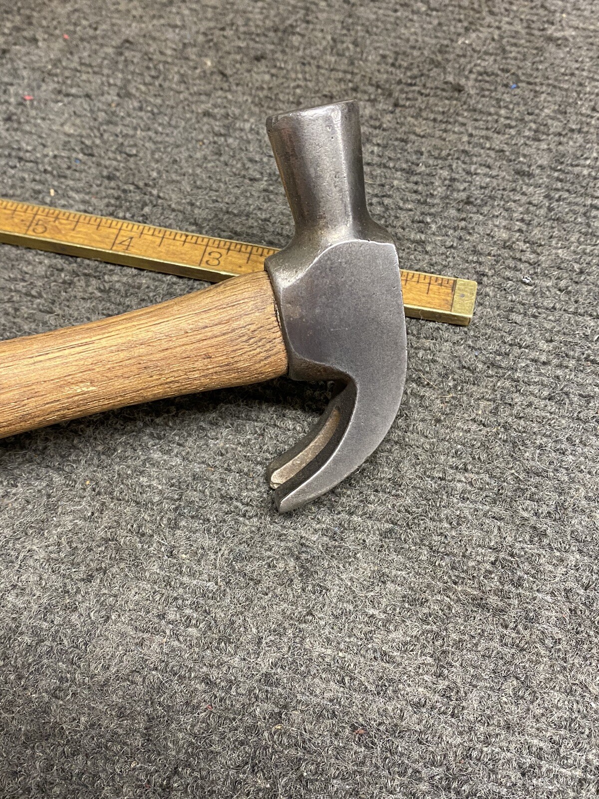 Vintage 7 Oz English Pattern Curved Claw Hammer Unbranded