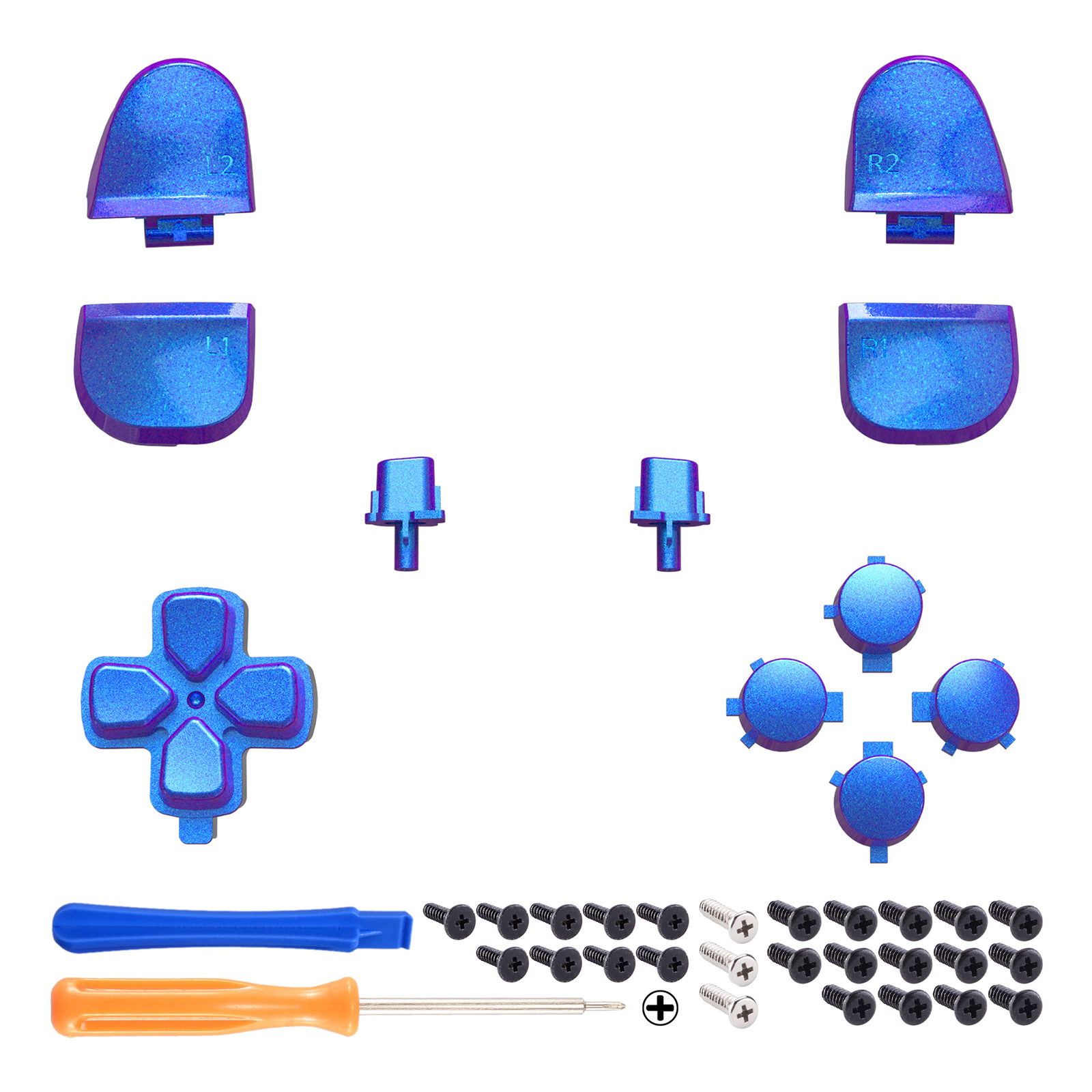 Replacement Full Set Buttons for PS5 Controller BDM-030 D-pad Trigger Face Keys