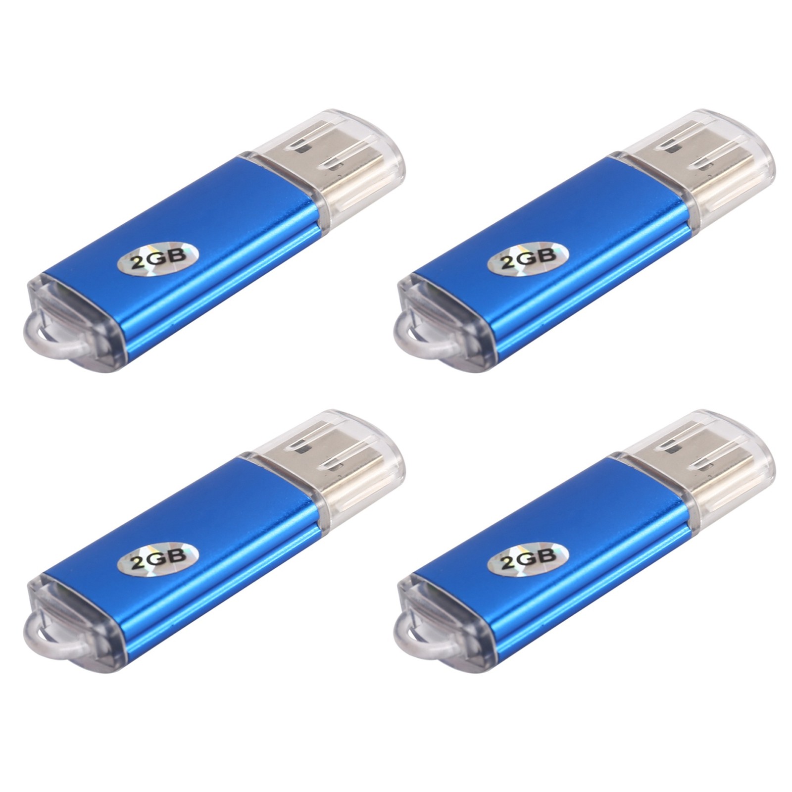 4X 2GB USB 2.0 Flash U Disk Blue K1Z72688