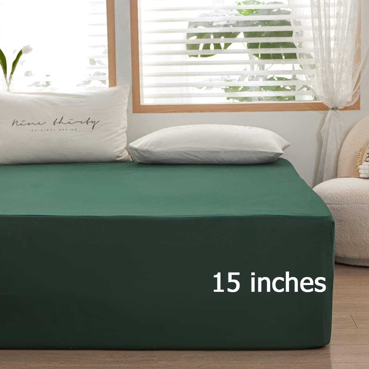 1piece Queen Size Fitted Sheet Only-Queen Size Bottom Fitted Sheet-Fits