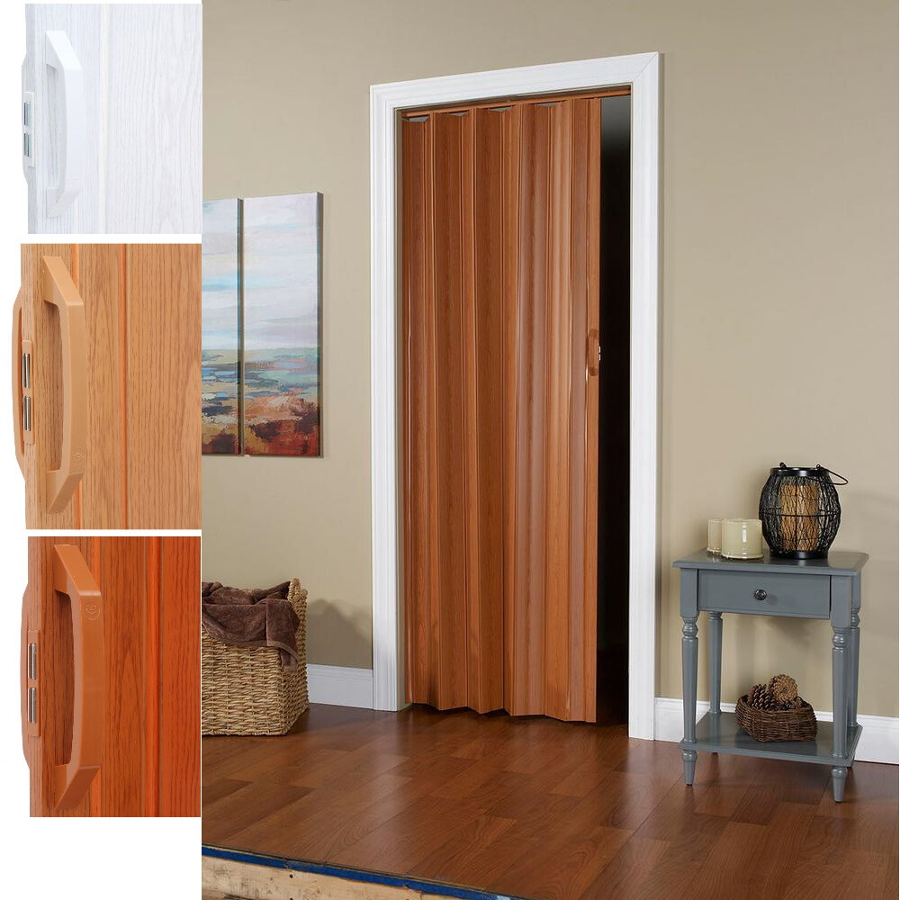 VINYL ACCORDION SLIDING DOOR Closet Home Room Folding Flexible Entryway 36 X 80