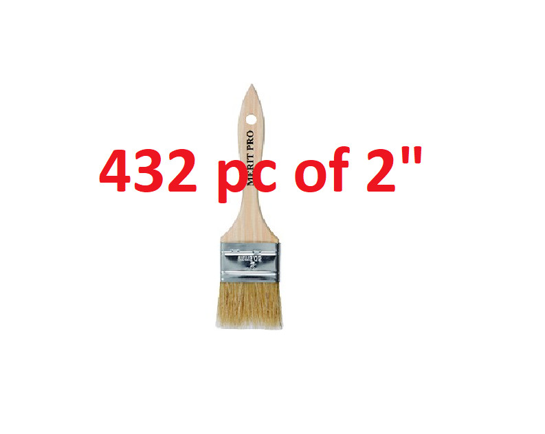 2" Disposable Chip Brush White Bristle BULK!! (case 432) paint touch up/Adhesive