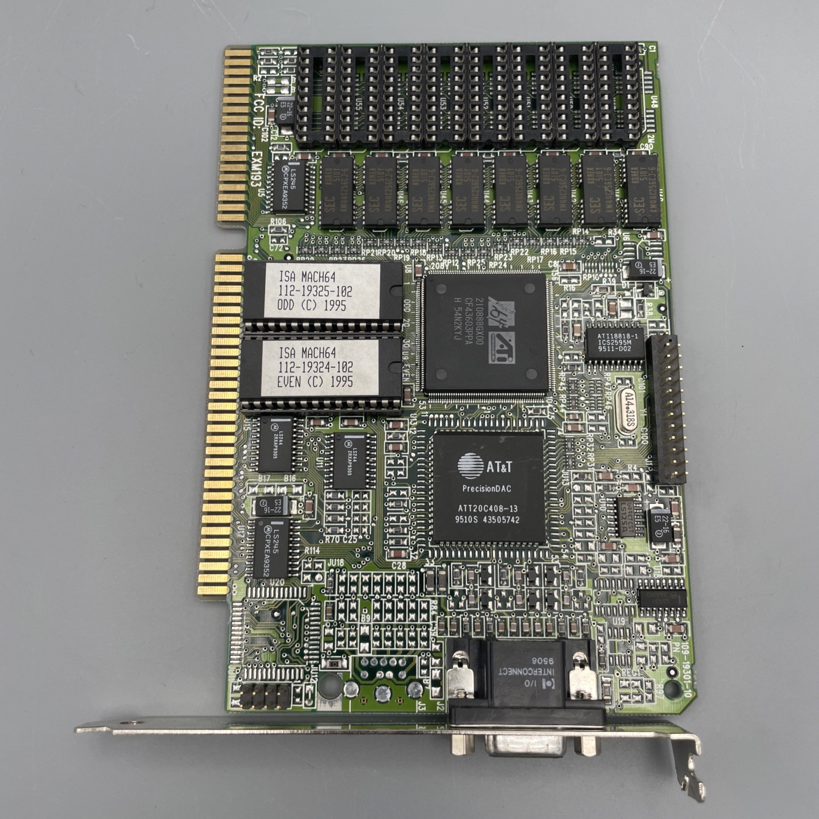 ATI Graphics Xpression ISA Grafikkarte (Mach64 GX, EXM193, 1MB, retro, 1995)