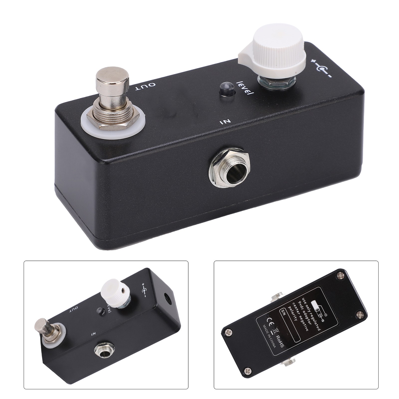 Guitar Volume Effect Pedal Knob Control Attenuator With True Bypass Tuning