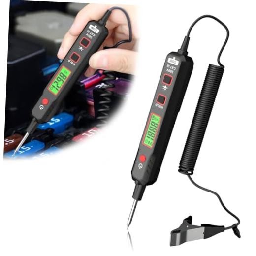 Automotive Test Light, 0.8V-100V DC Buzzer Circuit Tester with Sharp Probe,