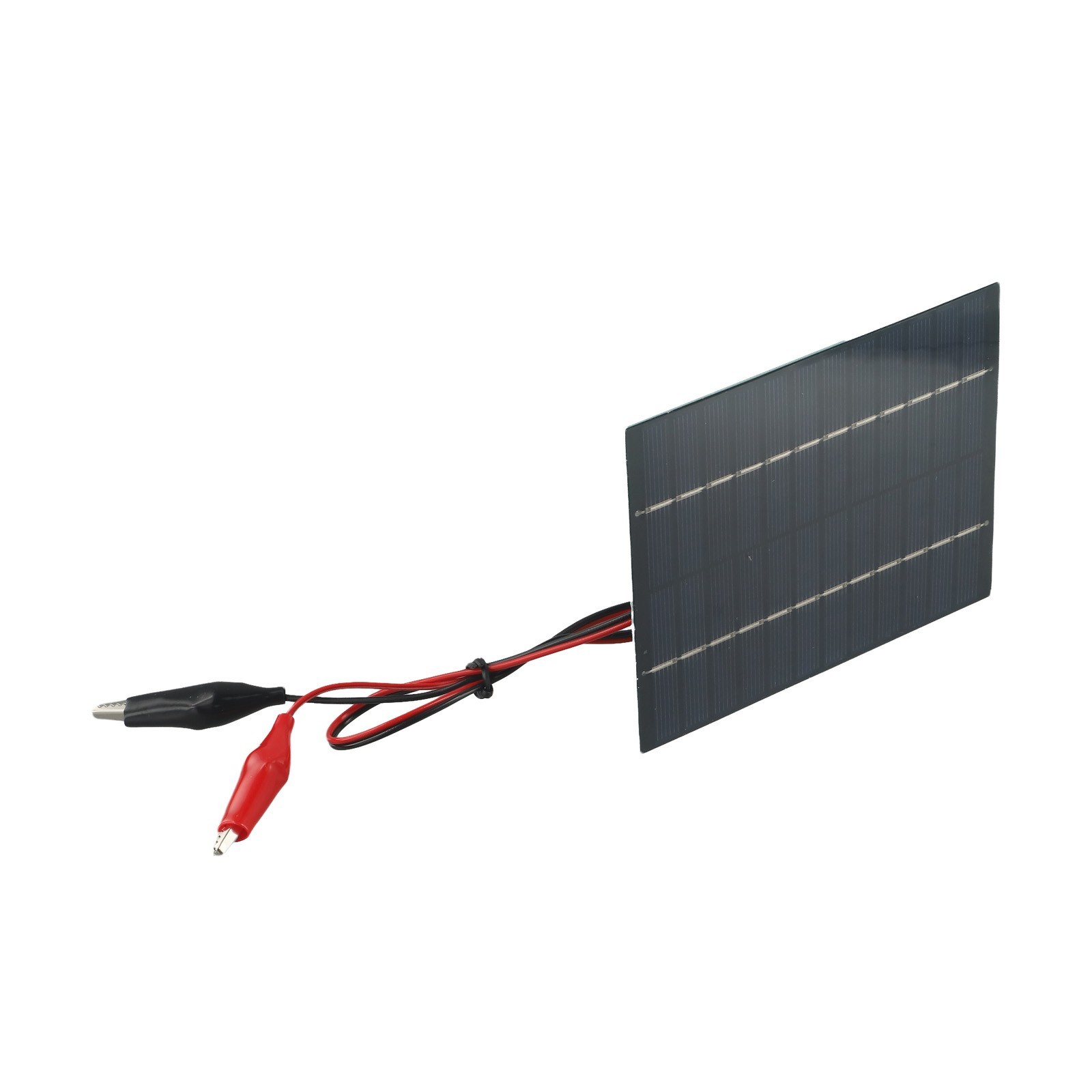 Outdoor Use 10W 12V Solar Panel with Clips Great for Charging Multiple Devices