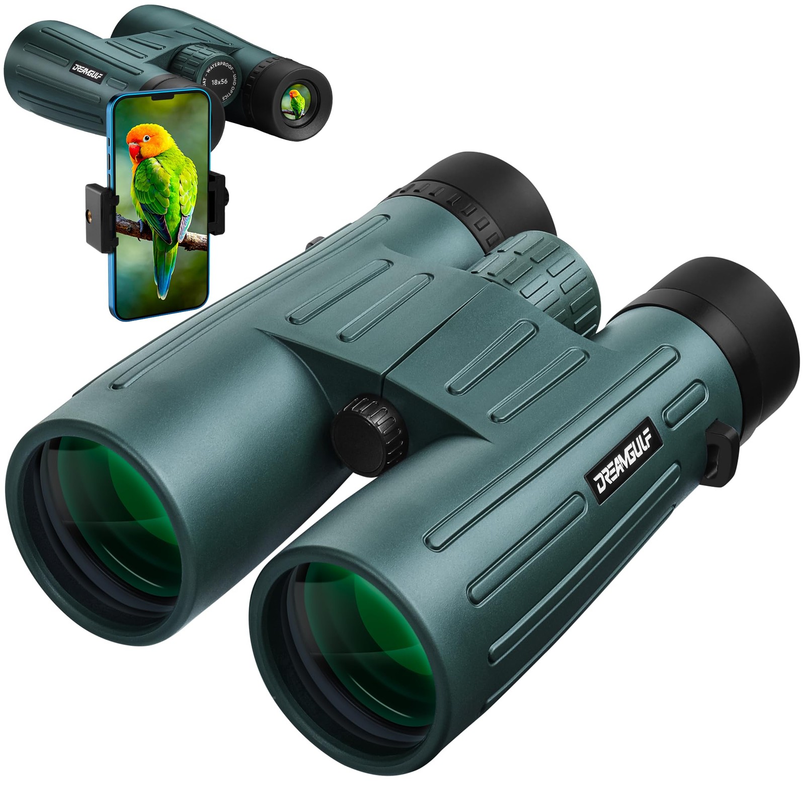 18x56 UHD Binoculars for Adults High Powered with Upgraded Phone Adapter, Wid...