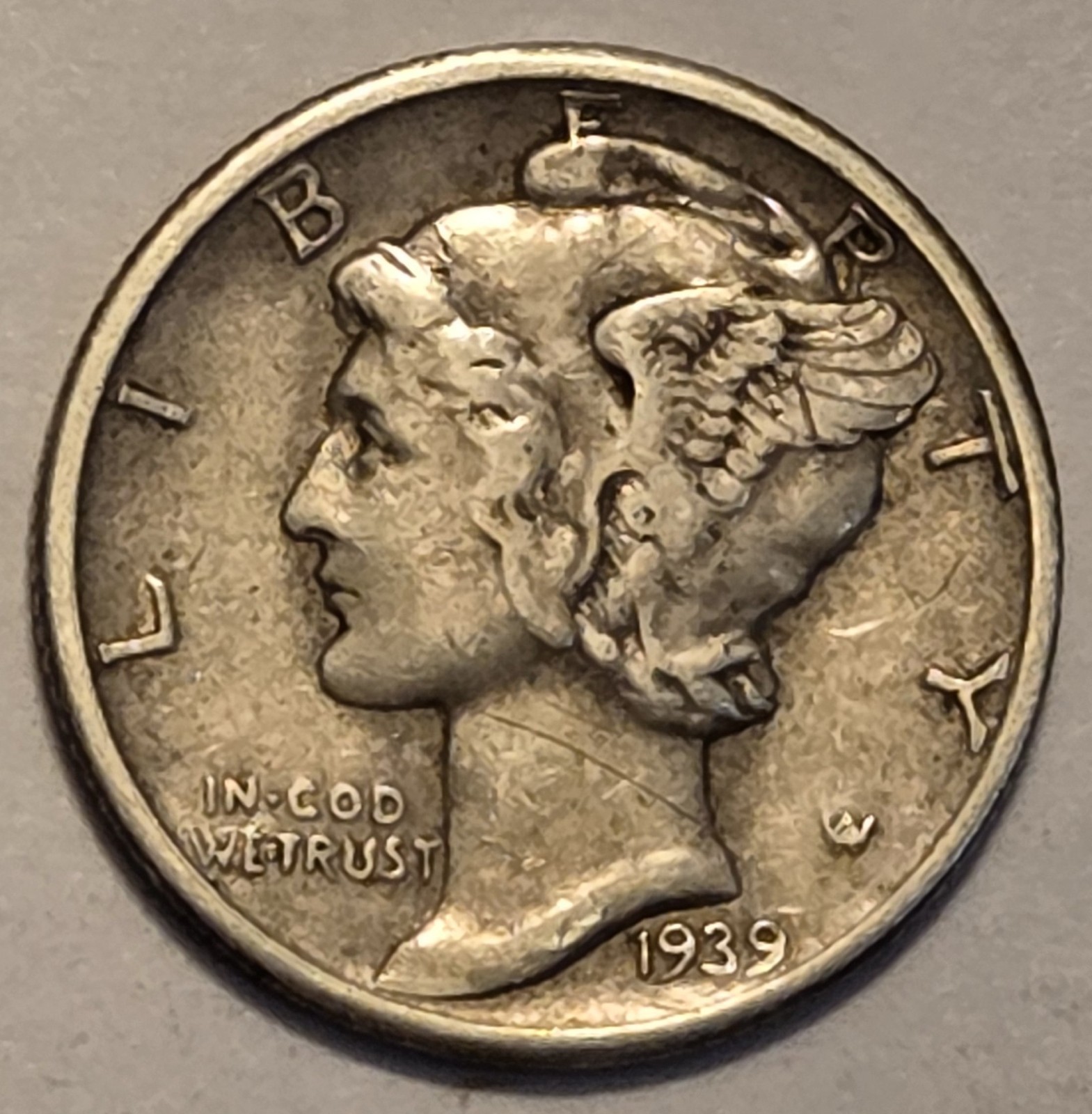 #1 Extremely Fine Nicer Low Mintage 1939 D Mercury Dime