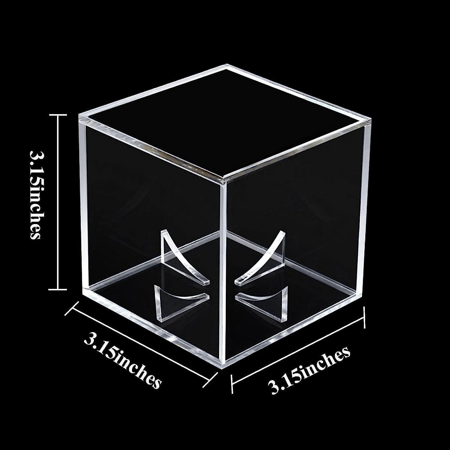 Baseball Display Case UV Protected Acrylic Clear Baseball Holder Square Cube ...