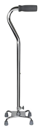 McKesson Small Base Quad Cane with Offset Handle
