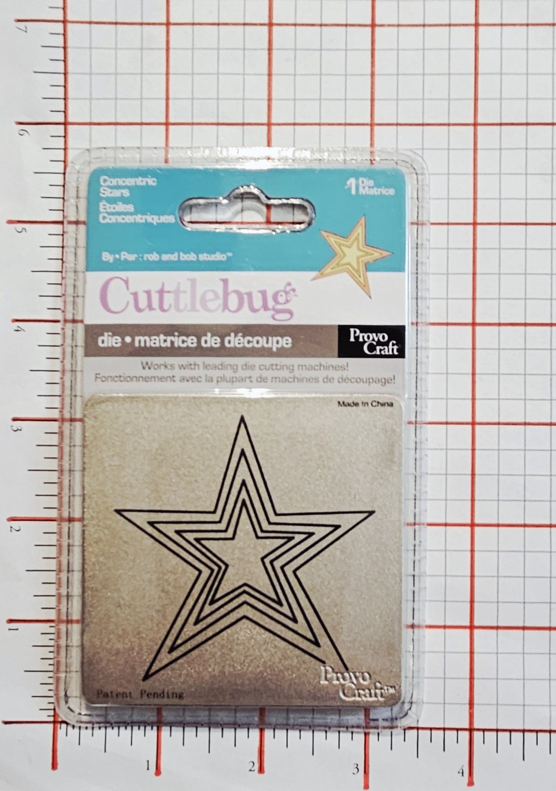 HEARTS STARS WONKY SQUARE Cuttlebug Cutting Dies Concentric Shapes TLS