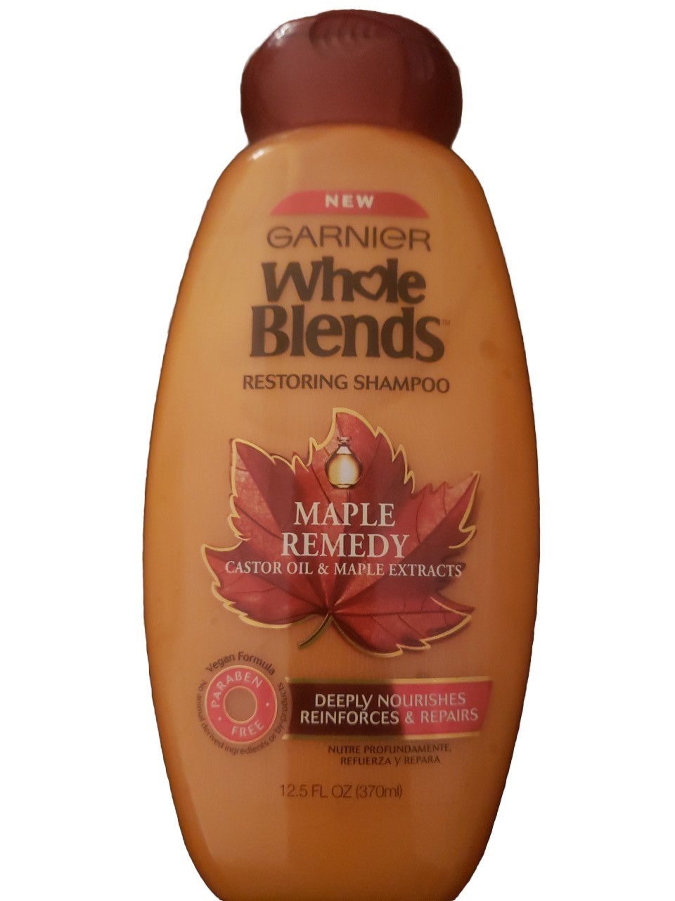Garnier Whole Blends Maple Remedy Restoring Shampoo 12.5 Oz - Discontinued