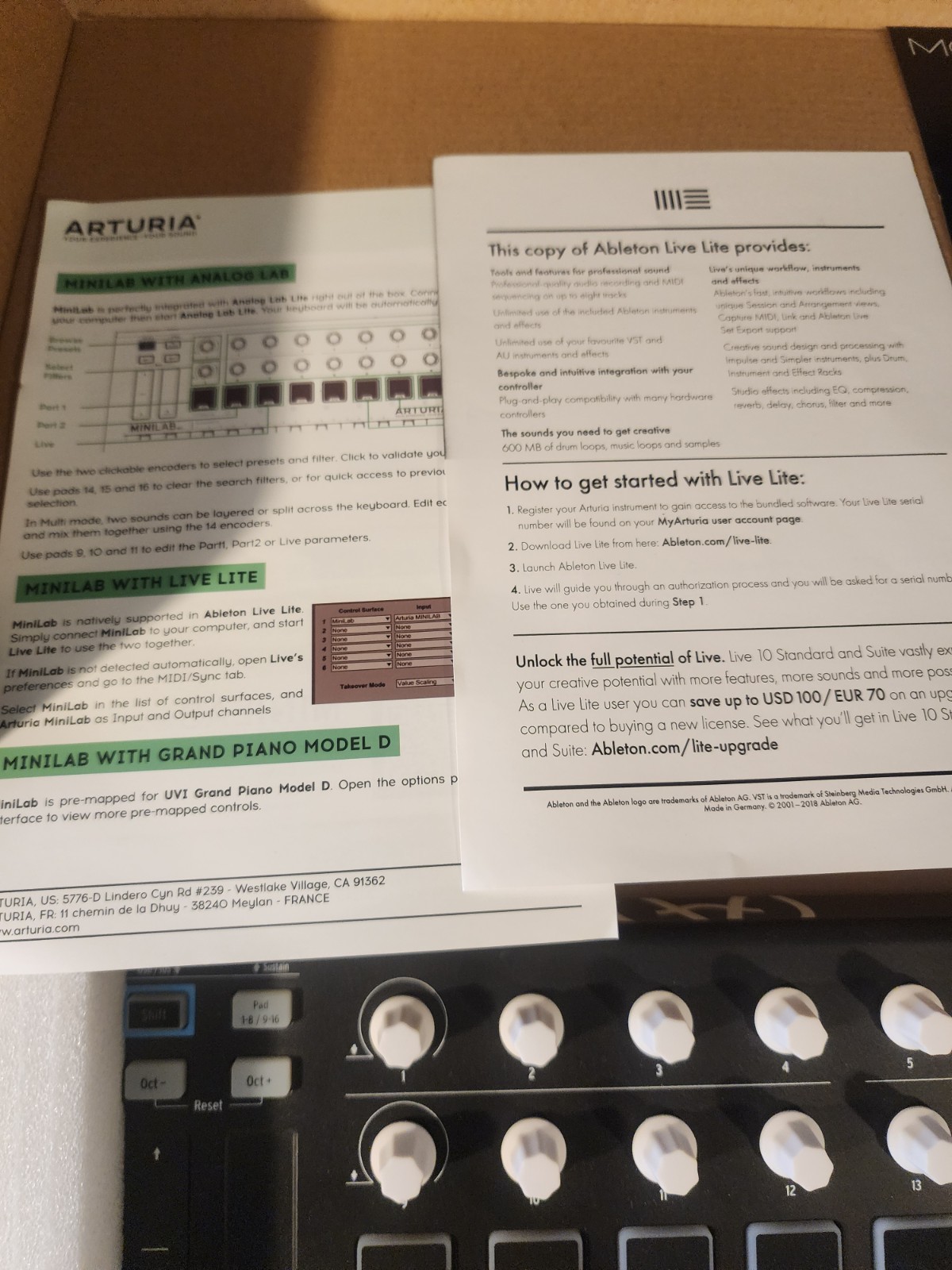 Arturia MiniLab mkII Midi Keyboard Controller BLACK