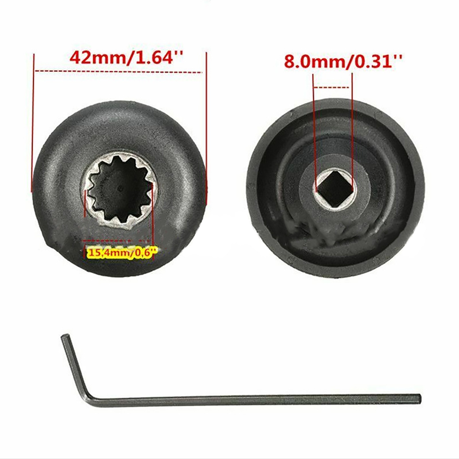 Drive Socket Replace Kit Mushroom Head Driving Wheel for Vitamix 5000 5200
