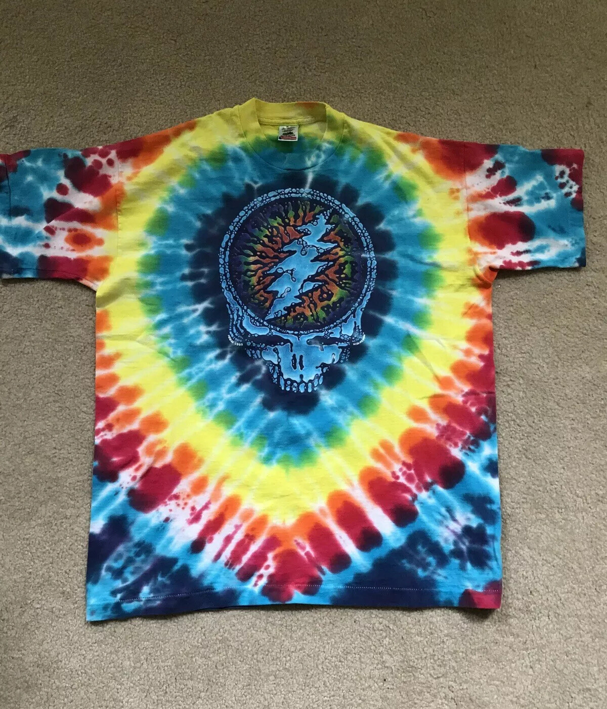 Vintage GRATEFUL DEAD 1995 Summer Tour Tie Dye T-shirt  Adult XL. GDM 1995