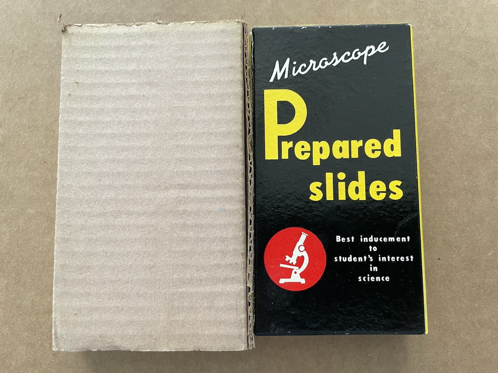 Vintage LAFAYETTE Prepared Microscopic Slides w/ Box MICRO-ORGANISMS 99-7013