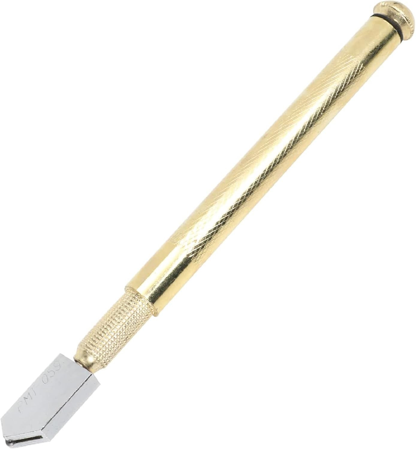 Glass Cutter 3-10Mm, Pencil Style Oil Feed Tungsten Carbide Tip Brass Tone Handl