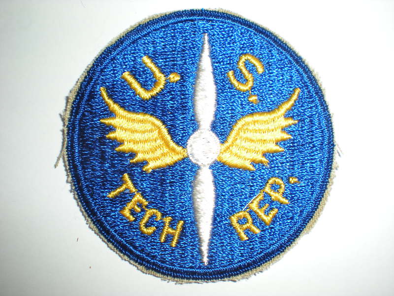 USAAF TECHNICAL REP PATCH WWII (REPRODUCTION)