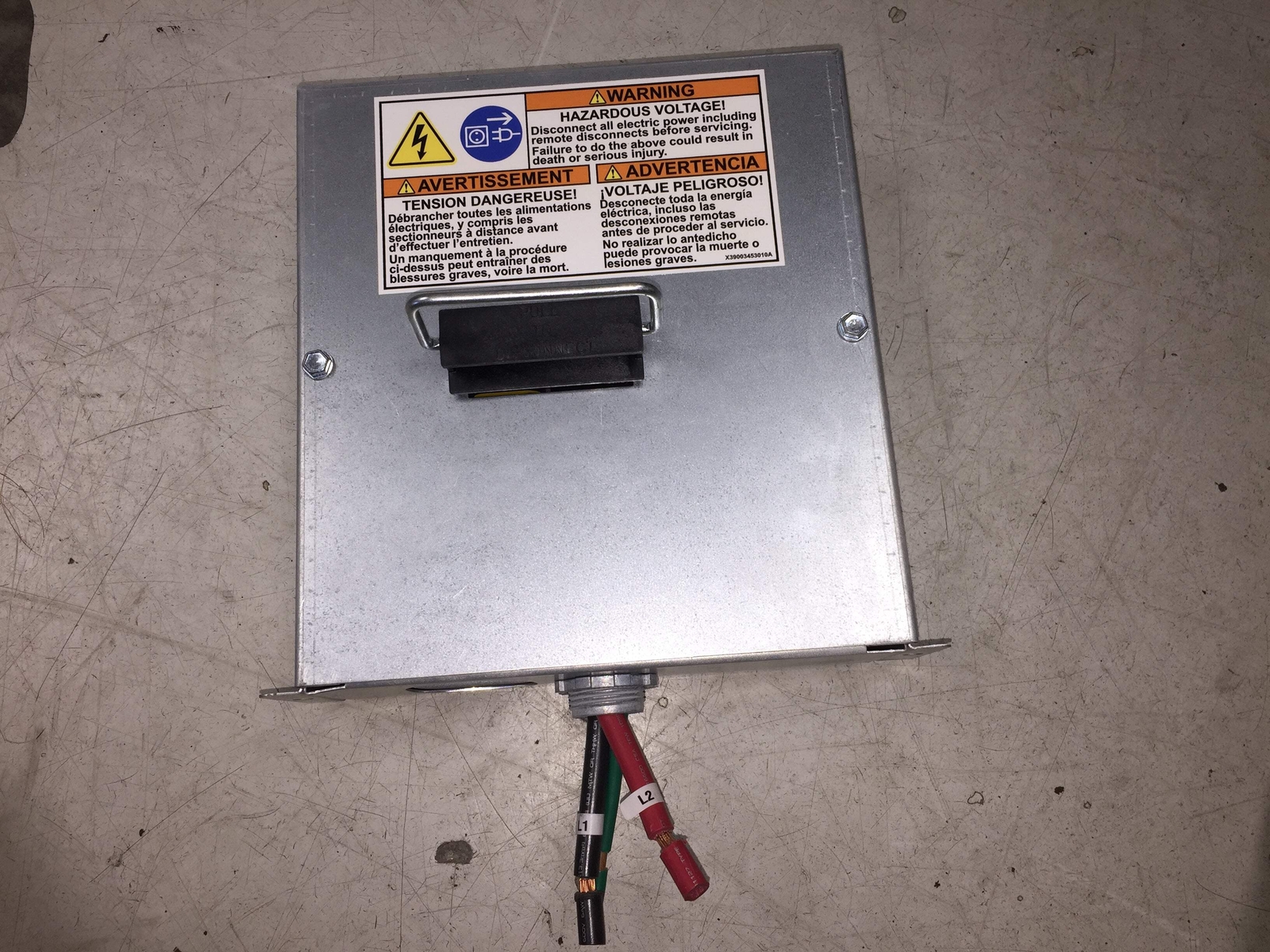 TRANE BAYECPDKIT1A HEATER PULL DISCONNECT BOX FOR "BAYEC" SERIES HEATER ONLY